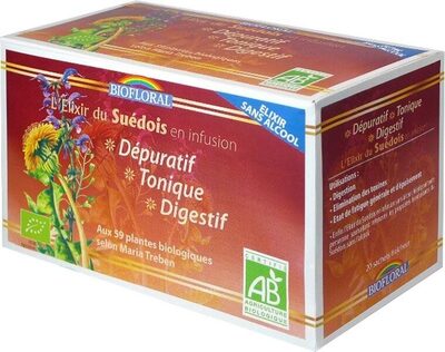 Elixir Du Suédois Infusion Bio - 20 Sachets front packaging