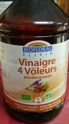 Vinaigre Des 4 Voleurs - 500 ML - Biofloral front packaging