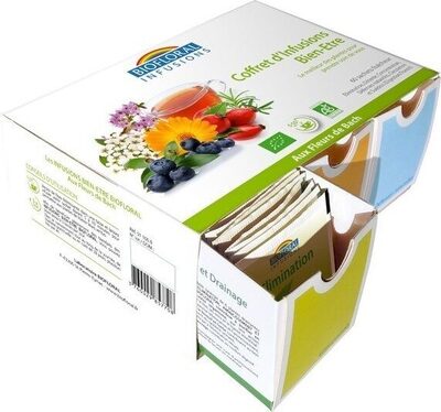 Coffret D'infusions Bien être Bio - 6 10 Sachets - Biofloral front packaging
