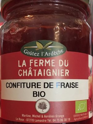 Confiture de fraise bio