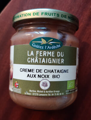 crème de châtaigne aux noix bio