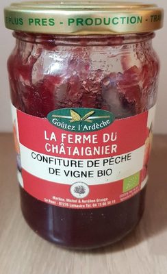 Confiture de pêche de vigne bio