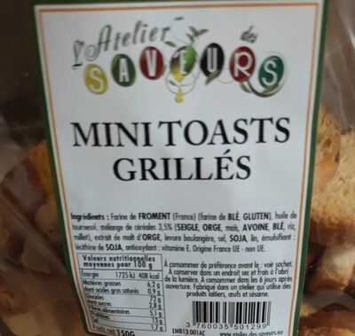 Mini toast grillés