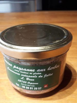 Terrine paysanne aux herbes front packaging