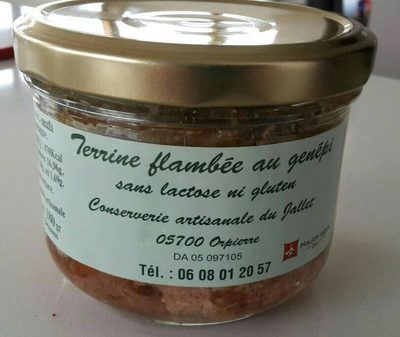 Terrine flambée au génépi sans lactose ni gluten