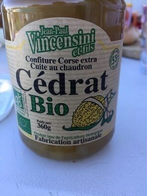 Confiture De Cédrat Bio