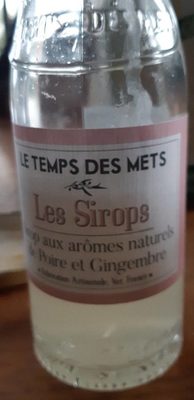 Sirop aux arômes naturels
