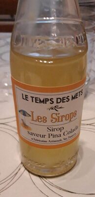 Sirop saveur pina colada