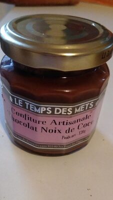 Confiture artisanale chocolat noix de coco