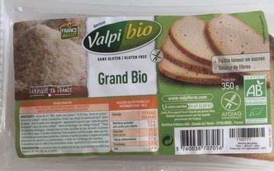 Le Grand - Pain Bio - 350 G - Valpibio