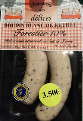 Boudin blanc de rethel forestier 10%