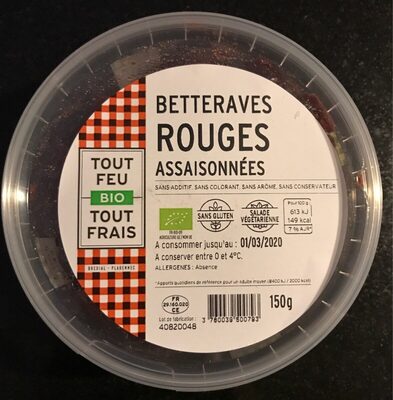 BETTERAVES ROUGES ASSAISONNEES