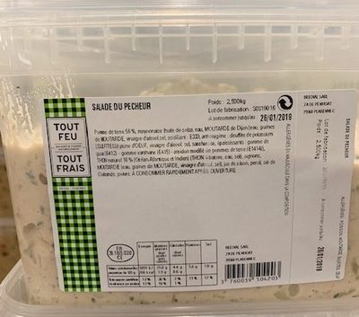 Salade du pêcheur front packaging