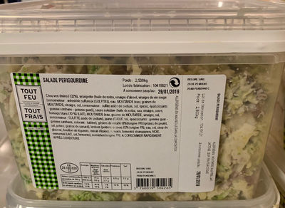 Salade à la Périgourdine aux gésiers de volaille