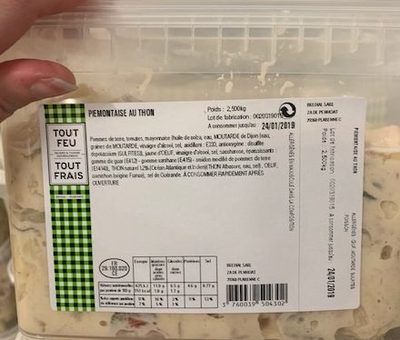 Piémontaise au thon