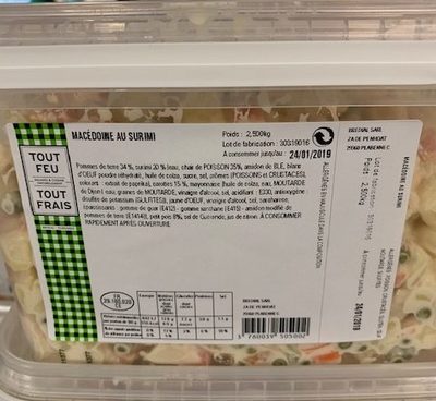 Macédoine au surimi