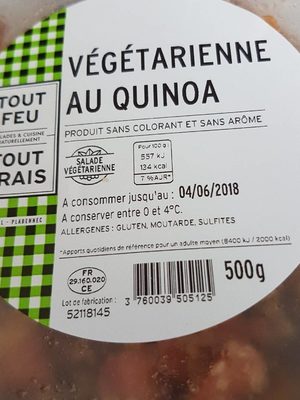 Végétarienne au quinoa