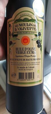 Huile d'olive vierge extra
