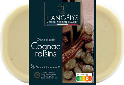 Crème glacée Cognac-raisins 500G/750ml
