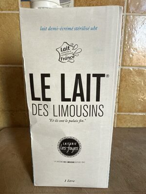Le Lait des Limousins front packaging