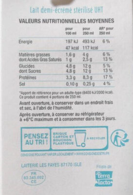Le petit auvernat ingredients label