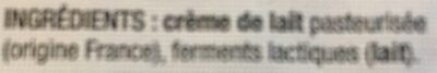 Beurre de baratte des limousins ingredients label