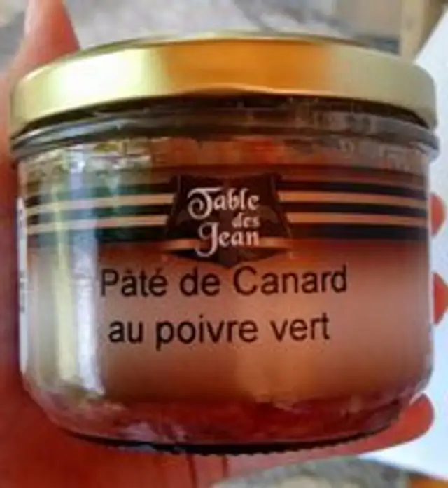 Pâté de Canard au poivre vert