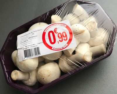 Champignons de Paris blanc front packaging