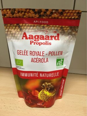 Gelée Royale Pollen Acérola Bio - 200G - Aagaard front packaging