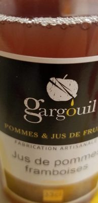 Jus de pommes et framboises front packaging