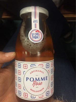 Jus de pomme/rose front packaging