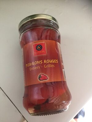 Poivrons rouges entiers grillés