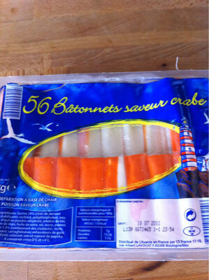 56 batonnets saveur crabe