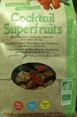 Cocktail superfruits front packaging