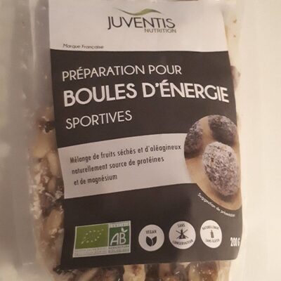 Préparation pour boules d'énergie sportives