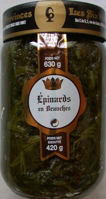 Epinards en branches front packaging
