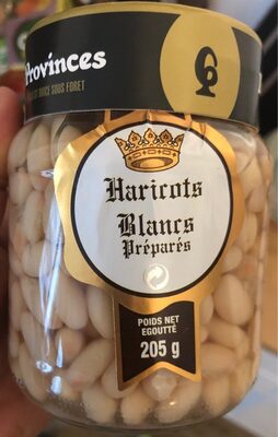 Haricots blancs préparés front packaging