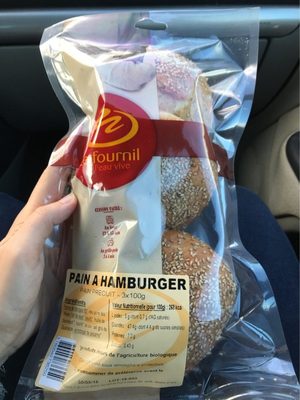 Pain à hamburger front packaging