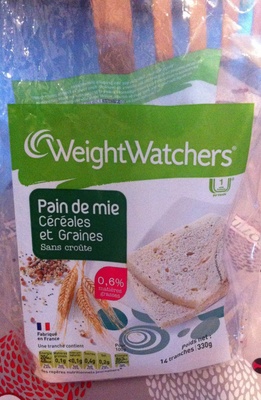 Pain de mie céréales et graines front packaging