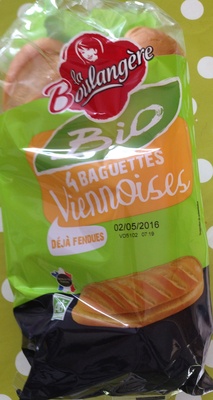 4 baguettes viennoises bio 340g