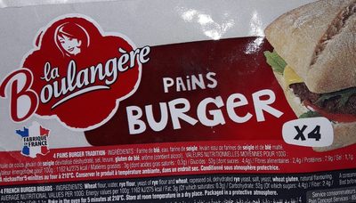 Pains burger x4 front packaging