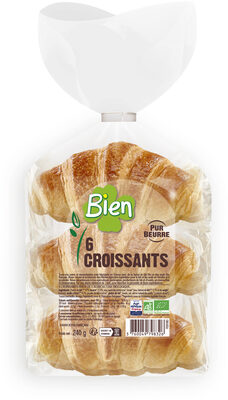 Croissant bio* nature x6 240g