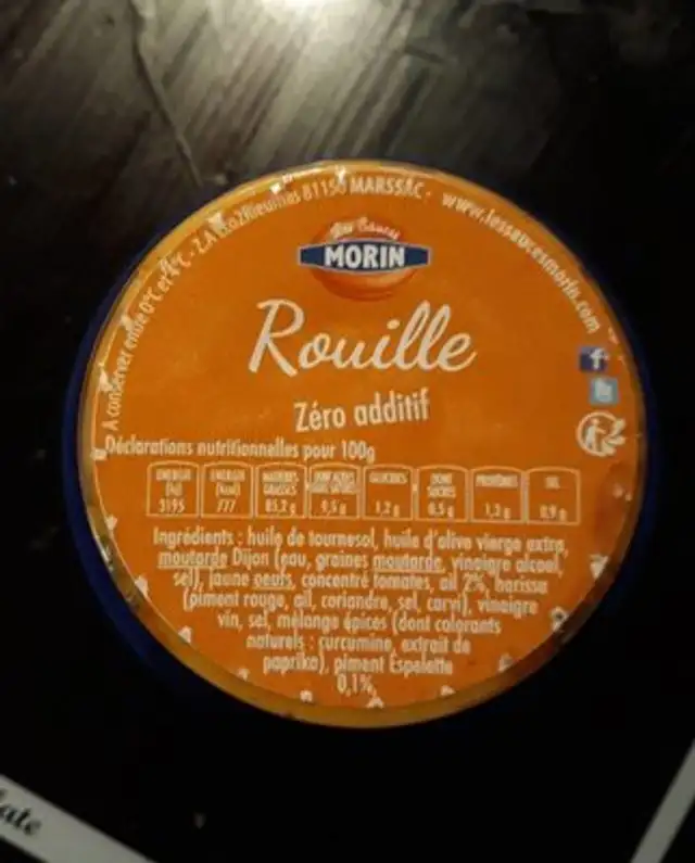 Rouille ingredients label