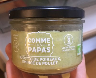 Risotto de poireaux et émincé de poulet Bio