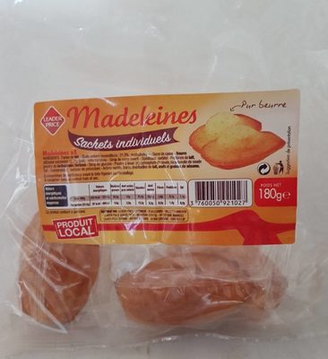 Madeleines Sachets individuels x8