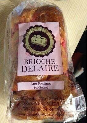 Brioche aux pralines front packaging