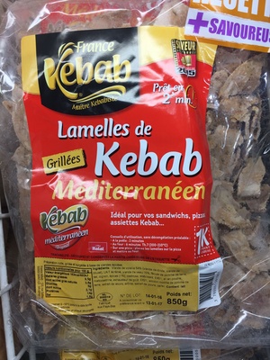 Lamelles de Kebab Méditerranéen front packaging