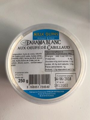 Tarama blanc front packaging