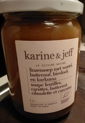 Soupe lentilles, carottes, butternut, ciboulette et circumat