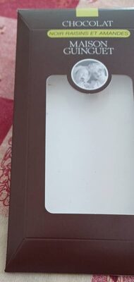 Noir raisins et amandes front packaging